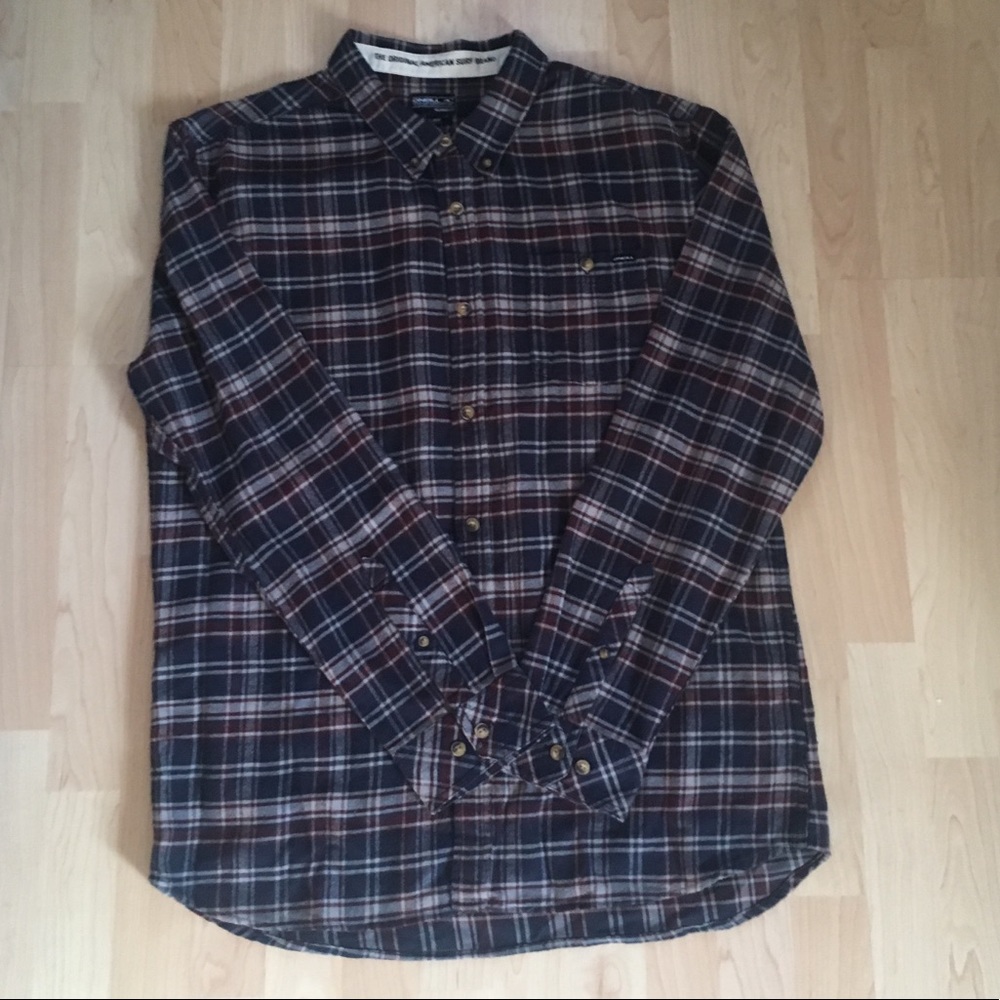 O’Neil red/blue/grey flannel new with tags